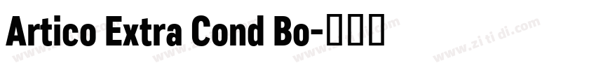 Artico Extra Cond Bo字体转换